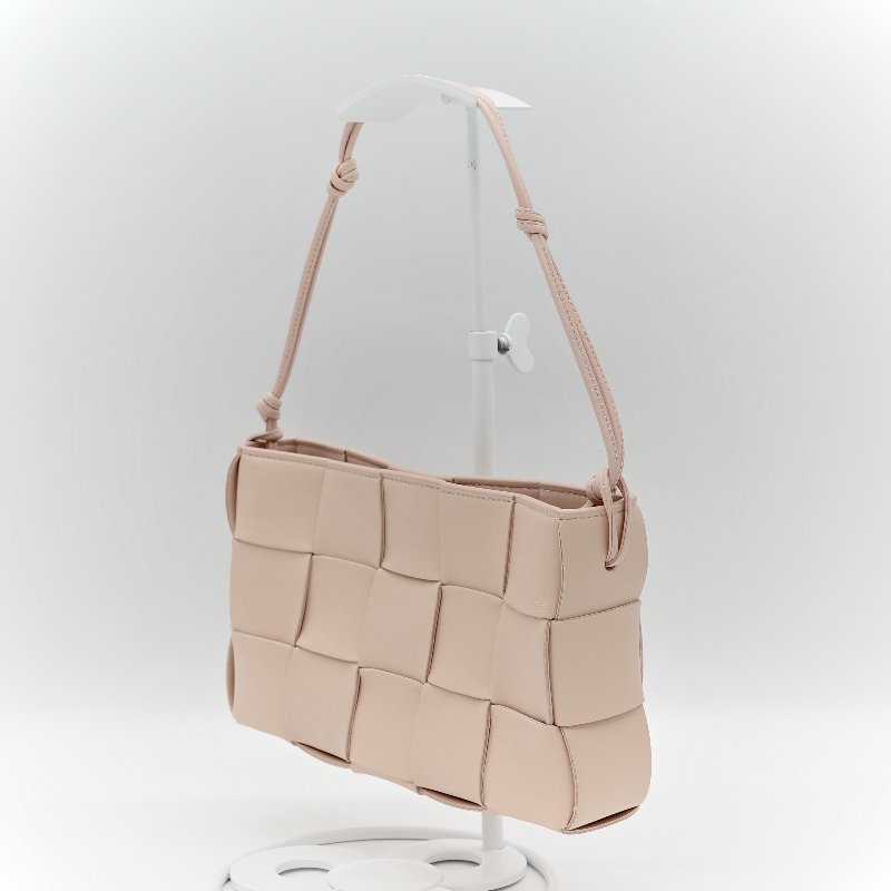 Bottega Veneta 寶緹嘉 粉色 編織 牛皮 斜挎包-3