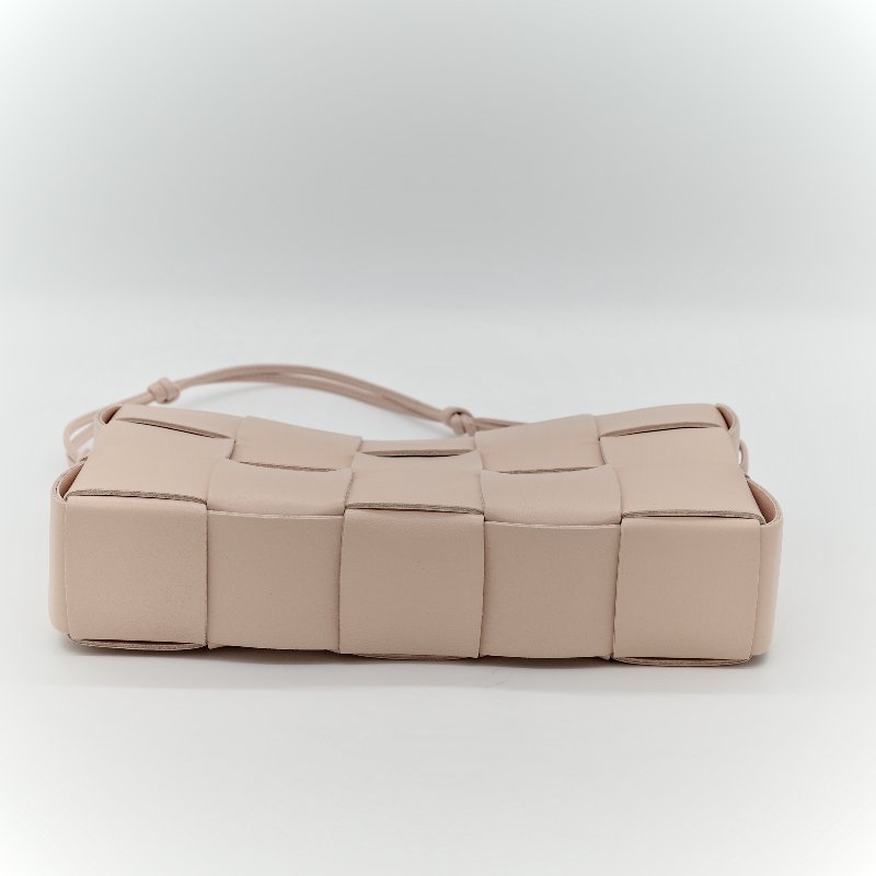 Bottega Veneta 寶緹嘉 粉色 編織 牛皮 斜挎包-7