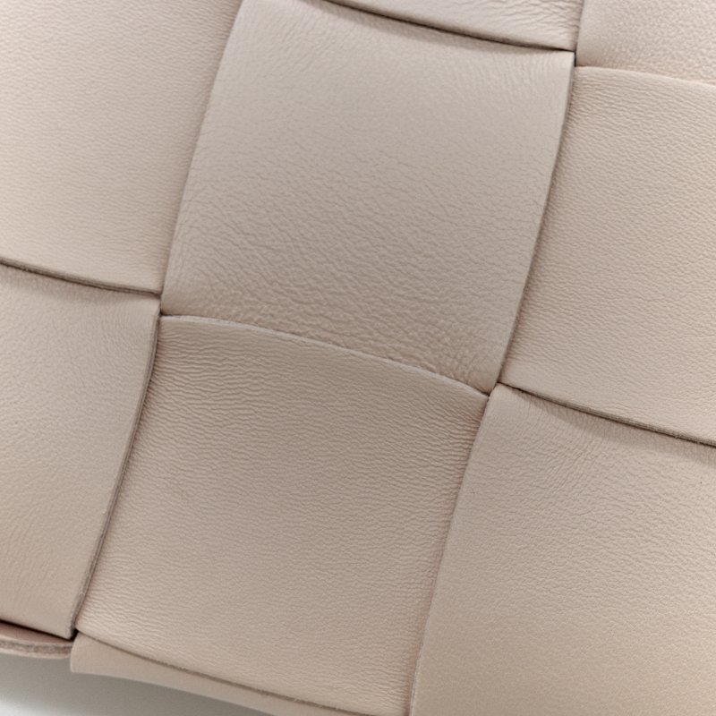 Bottega Veneta 寶緹嘉 粉色 編織 牛皮 斜挎包-12