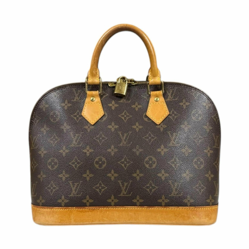 路易威登 Alma Monogram 手提包，帆布 M51130 棕色，女士 LOUIS VUITTON-0