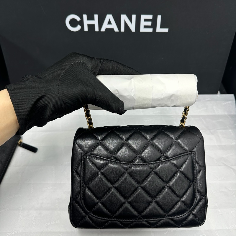 Chanel cf17黑金方胖芯片款23年硬底新款  #全新全配🈶購證 #專櫃一包難求🔥-14