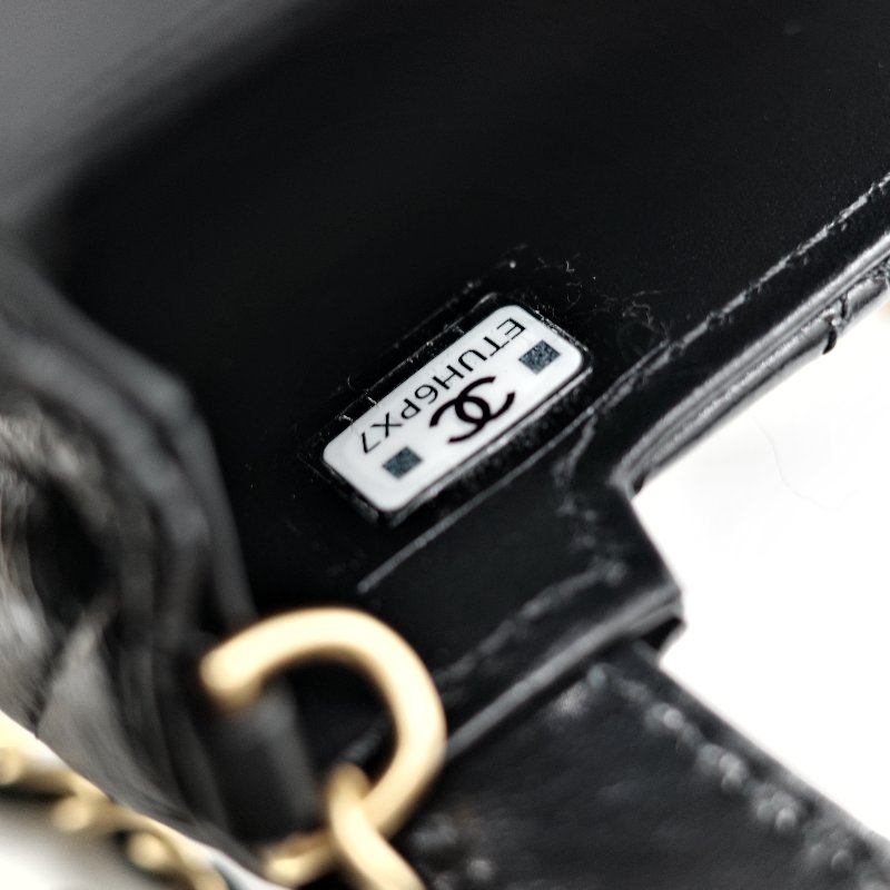 Chanel 香奈兒 黑色 牛皮 kelly 手提包-11