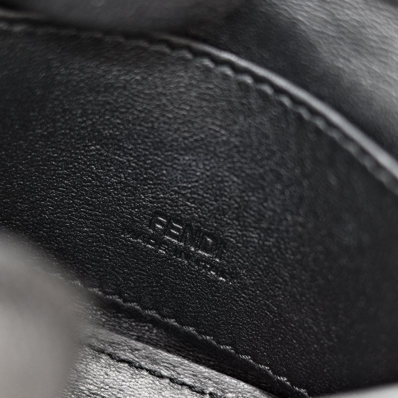 Fendi 芬迪 黑色 羊皮 腰包-18