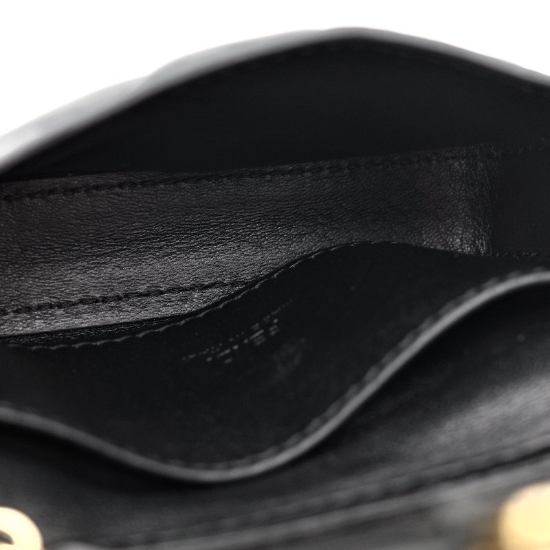 Fendi 芬迪 黑色 羊皮 腰包-19