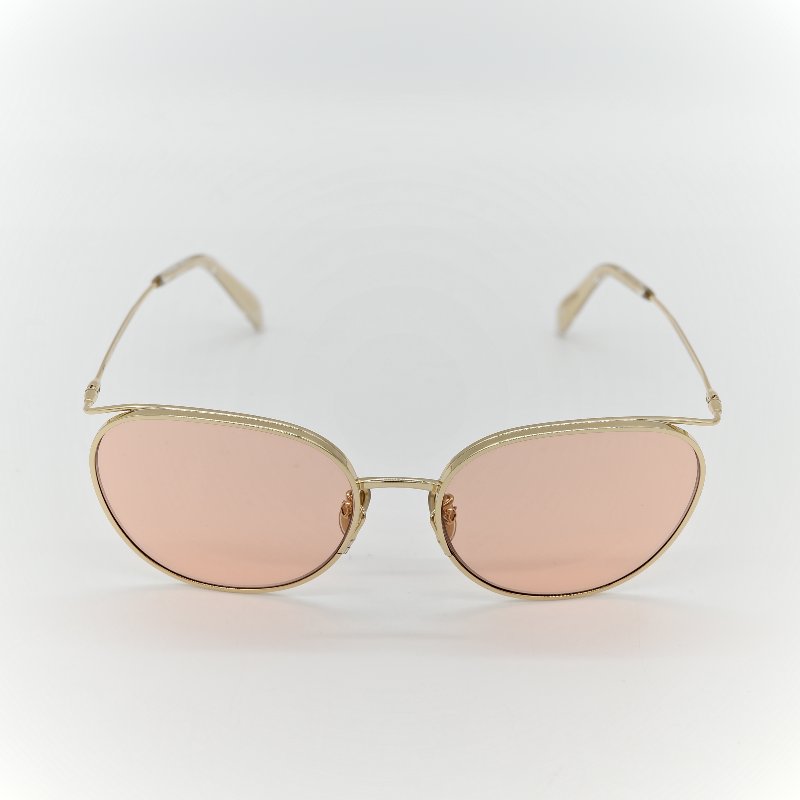 Celine 思琳 透明淺橘 彩色鏡片 夏日防曬墨鏡 40136U-1