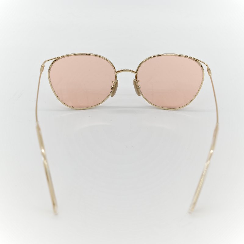 Celine 思琳 透明淺橘 彩色鏡片 夏日防曬墨鏡 40136U-4