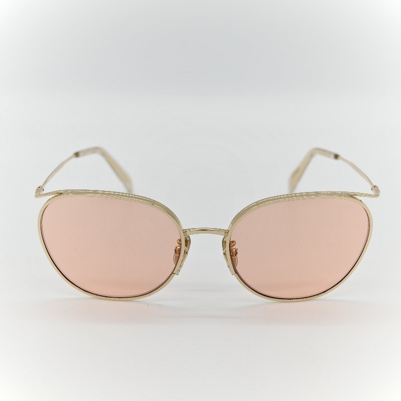 Celine 思琳 透明淺橘 彩色鏡片 夏日防曬墨鏡 40136U-5