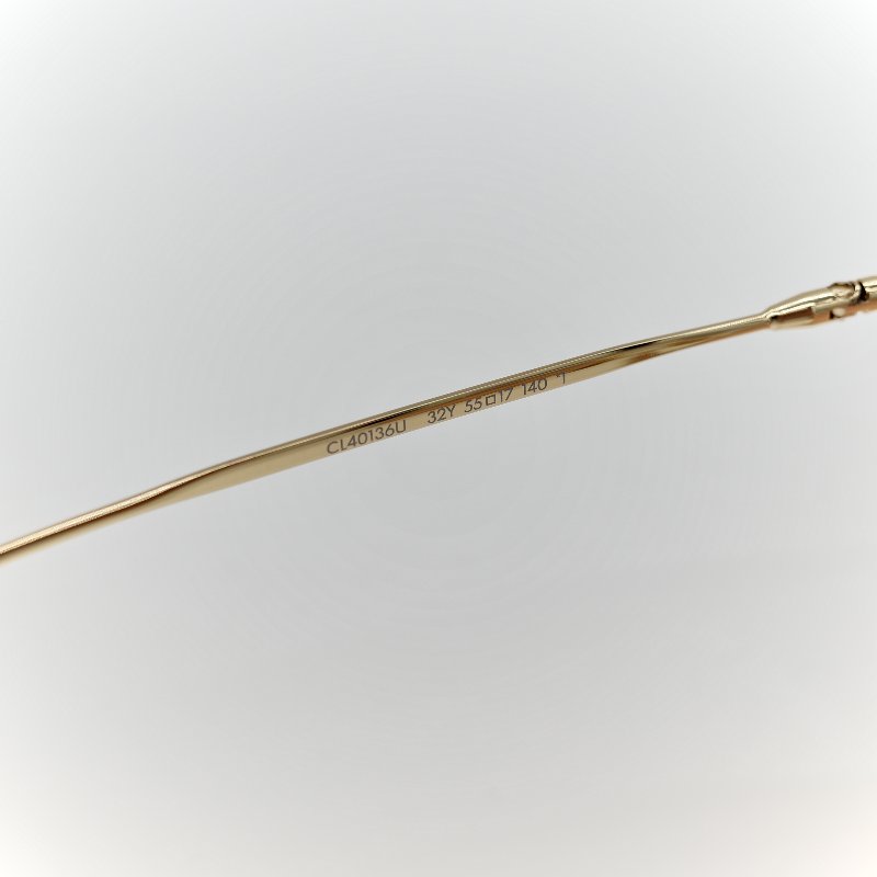 Celine 思琳 透明淺橘 彩色鏡片 夏日防曬墨鏡 40136U-10