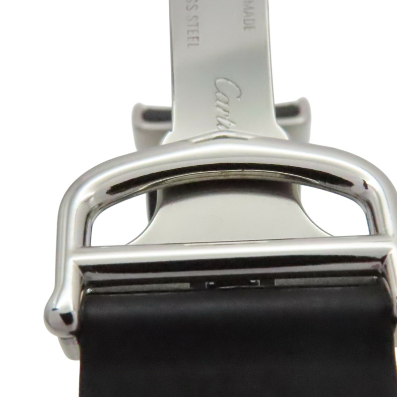 黑錶面 不鏽鋼錶帶 Must 21 Chronoscaph 鋼石英男錶【Cartier 卡地亞】 W10125U2-9