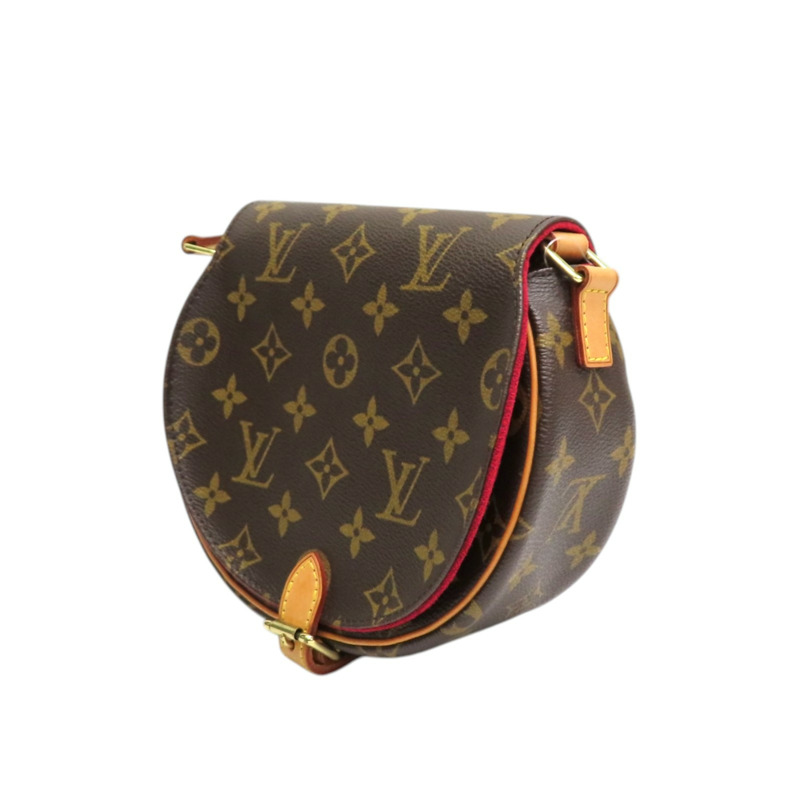 棕色 原花帆布 Tambourin 肩背包【LOUIS VUITTON LV 路易威登】 M51179-2