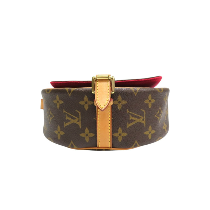 棕色 原花帆布 Tambourin 肩背包【LOUIS VUITTON LV 路易威登】 M51179-3