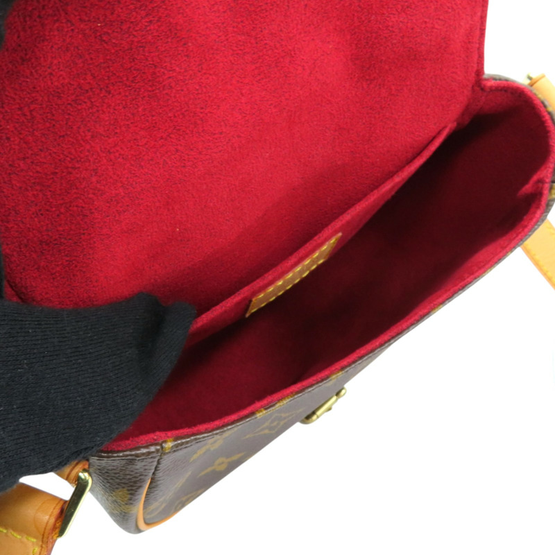 棕色 原花帆布 Tambourin 肩背包【LOUIS VUITTON LV 路易威登】 M51179-4