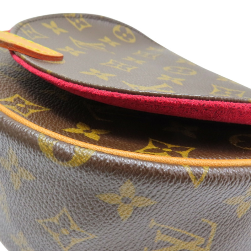 棕色 原花帆布 Tambourin 肩背包【LOUIS VUITTON LV 路易威登】 M51179-7