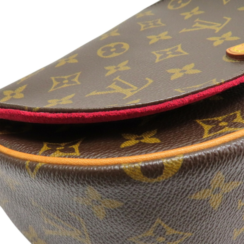 棕色 原花帆布 Tambourin 肩背包【LOUIS VUITTON LV 路易威登】 M51179-8