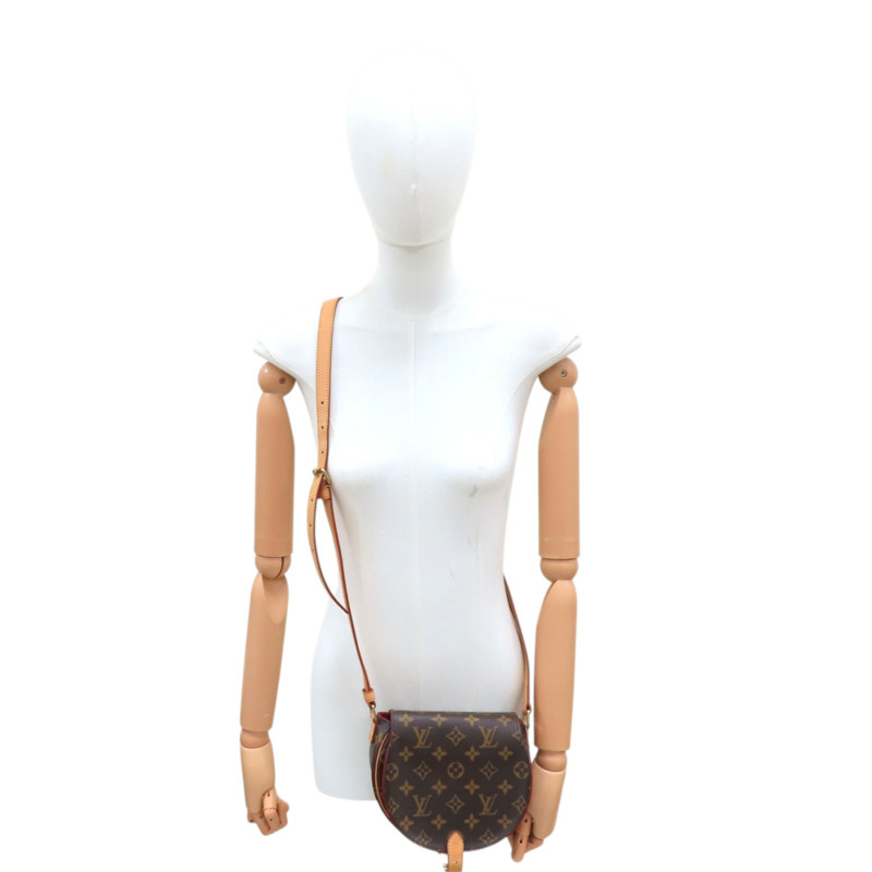 棕色 原花帆布 Tambourin 肩背包【LOUIS VUITTON LV 路易威登】 M51179-11