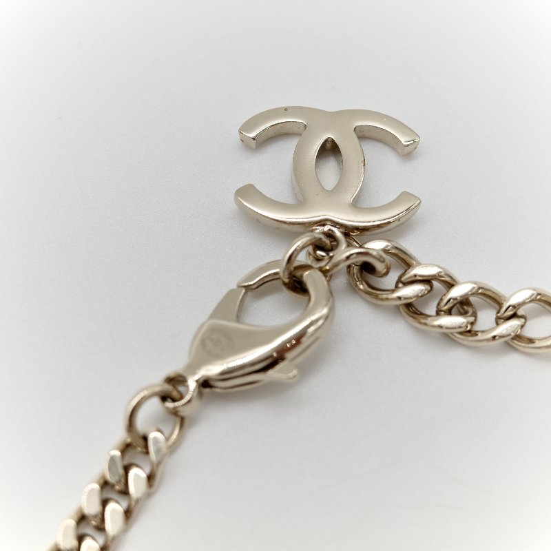 Chanel 香奈兒 珍珠 CC 水鑽 項鍊-13