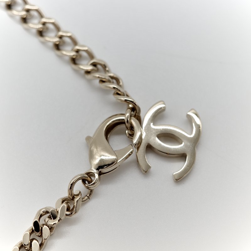 Chanel 香奈兒 珍珠 CC 水鑽 項鍊-17