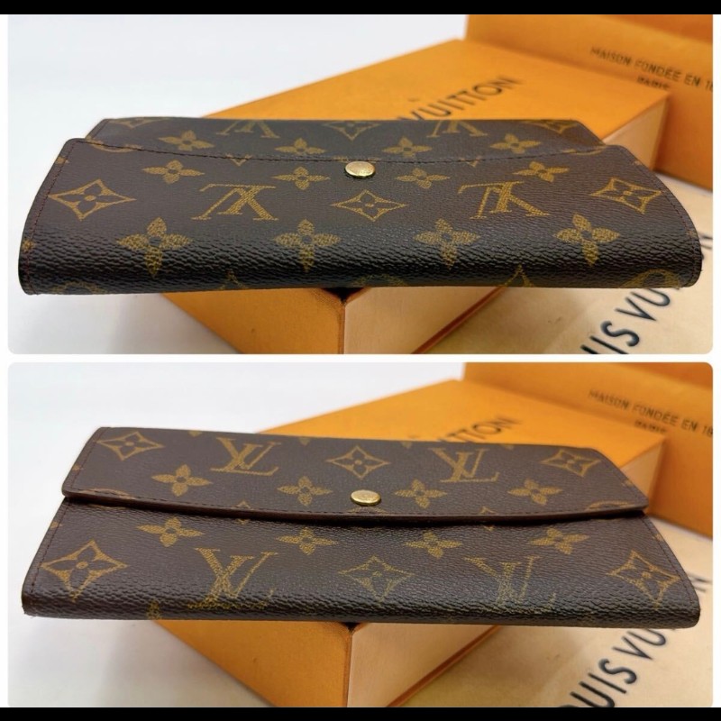 極美品／日本二手／LV長夾／內有拉鏈零錢袋／序號TH1988-4