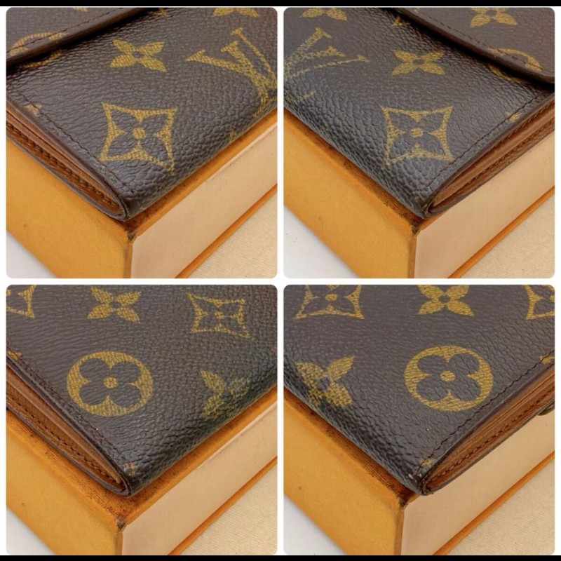 極美品／日本二手／LV長夾／內有拉鏈零錢袋／序號TH1988-8