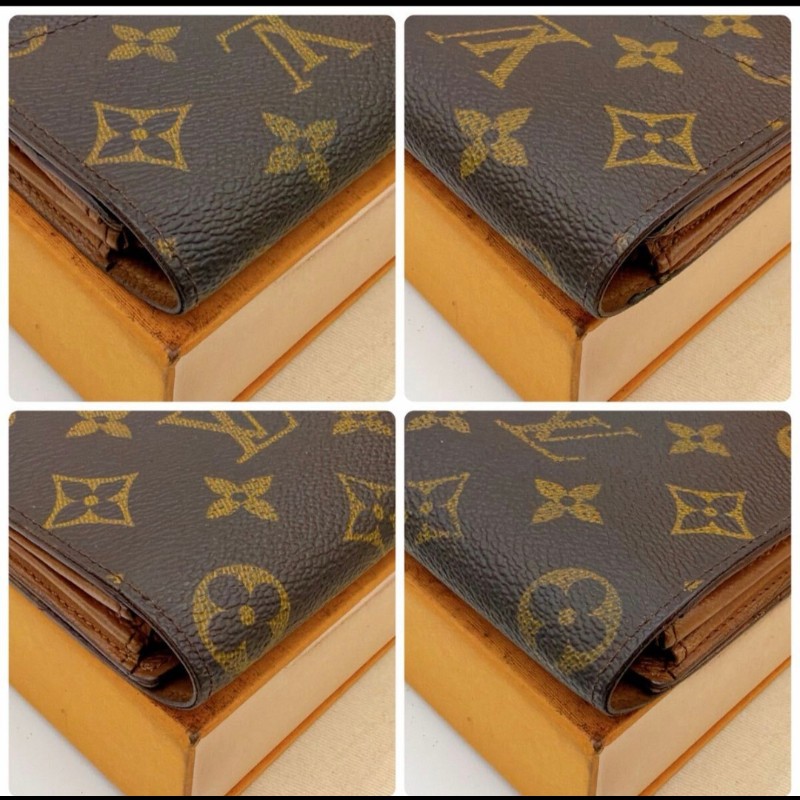 極美品／日本二手／LV長夾／內有拉鏈零錢袋／序號TH1988-9