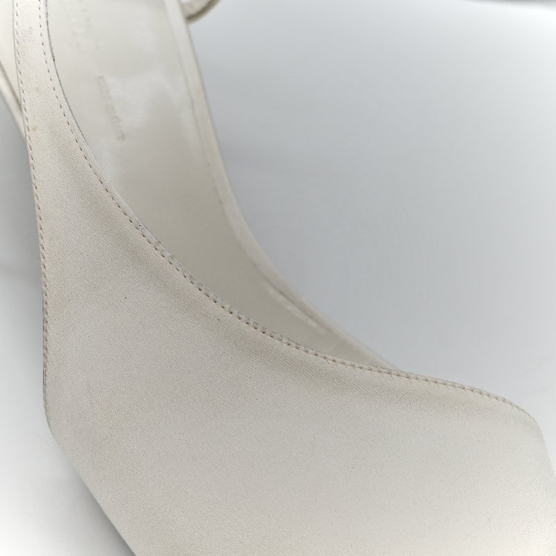 kHAITE白色 羊皮 貓跟鞋-9