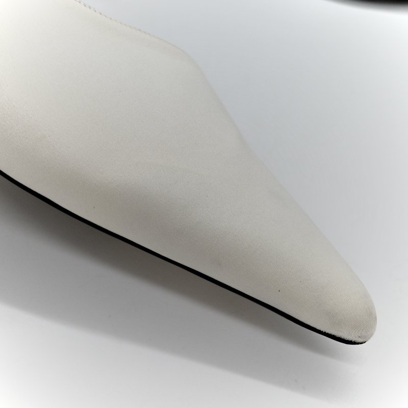 kHAITE白色 羊皮 貓跟鞋-10