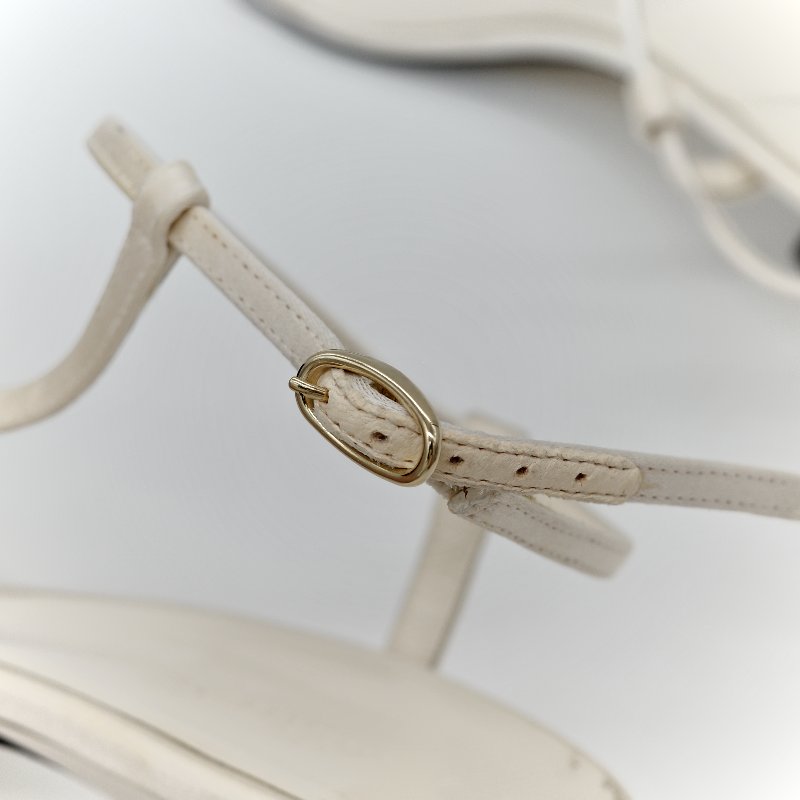 kHAITE白色 羊皮 貓跟鞋-21