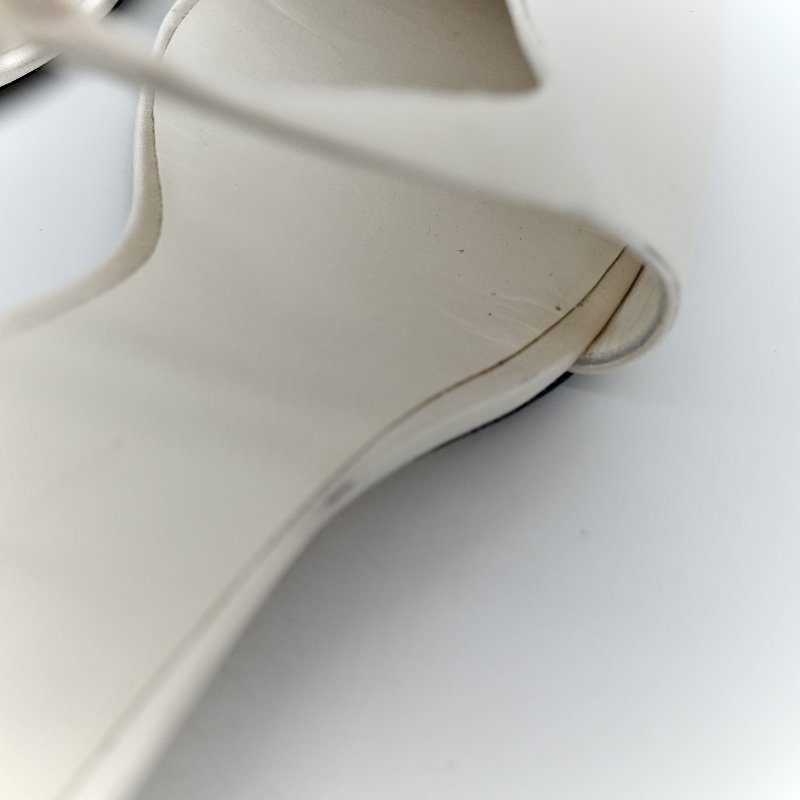 kHAITE白色 羊皮 貓跟鞋-24