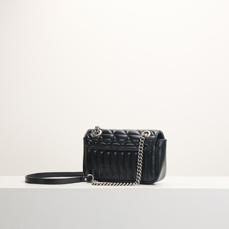 二手Gucci Marmont 22黑銀-2