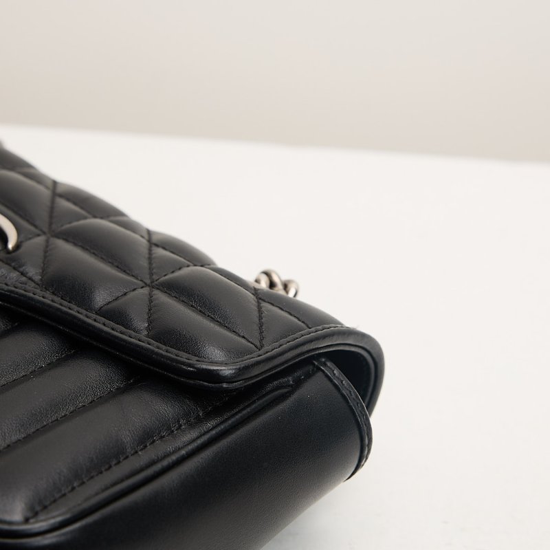 二手Gucci Marmont 22黑銀-6