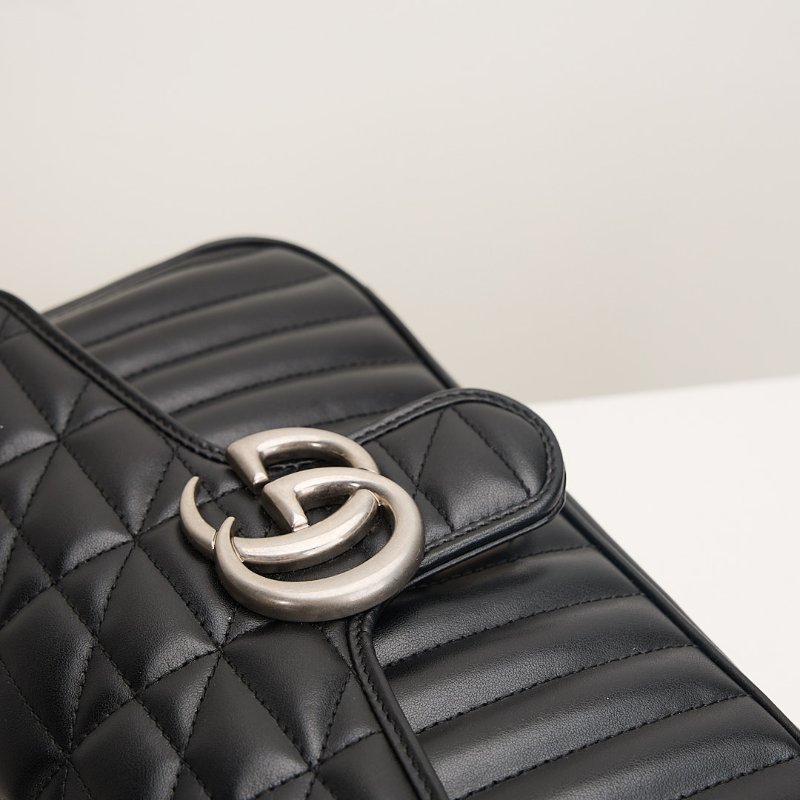 二手Gucci Marmont 26黑銀-4