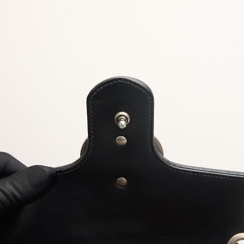 二手Gucci Marmont 26黑銀-14