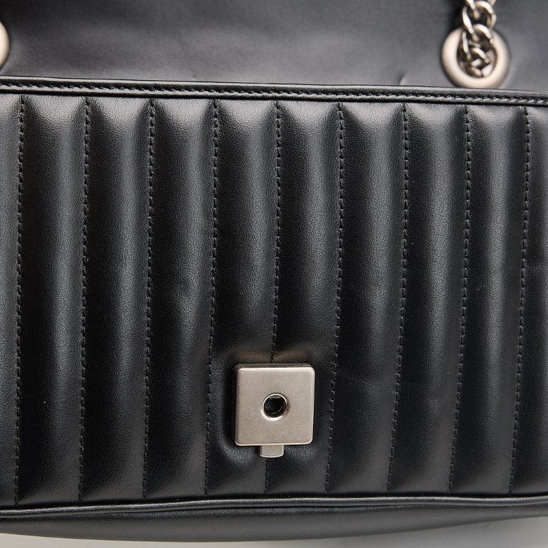二手Gucci Marmont 26黑銀-16