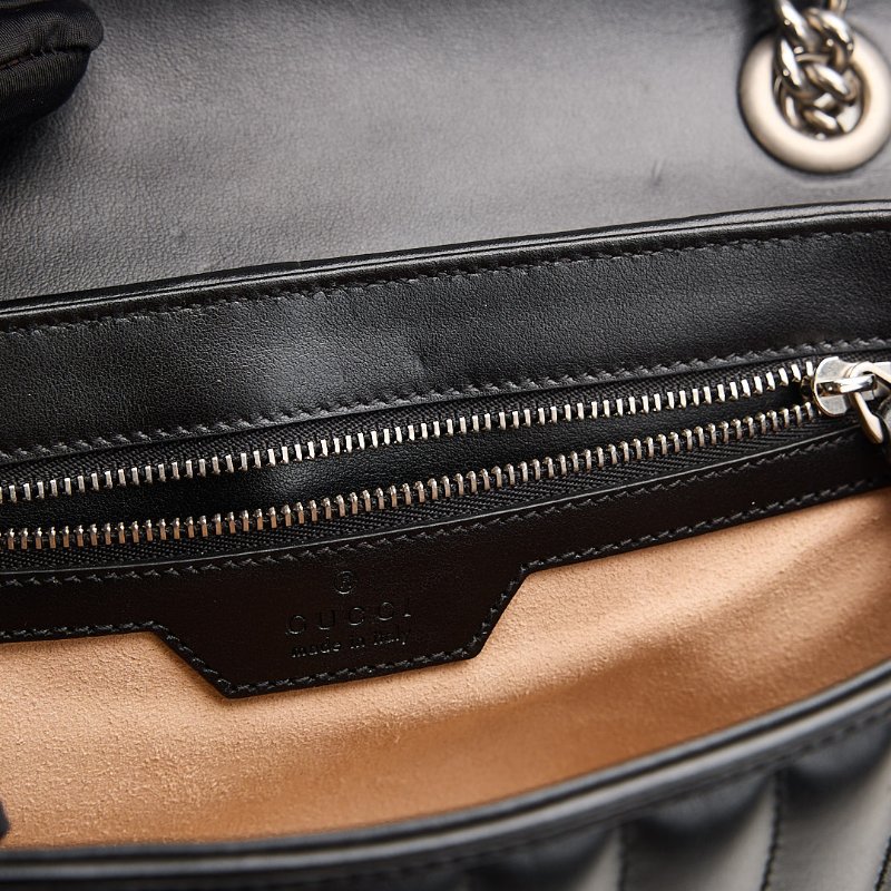 二手Gucci Marmont 26黑銀-21