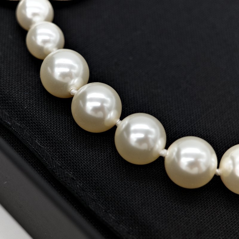 Chanel 香奈兒 珍珠 雙C 短鍊 項鍊 100週年-7