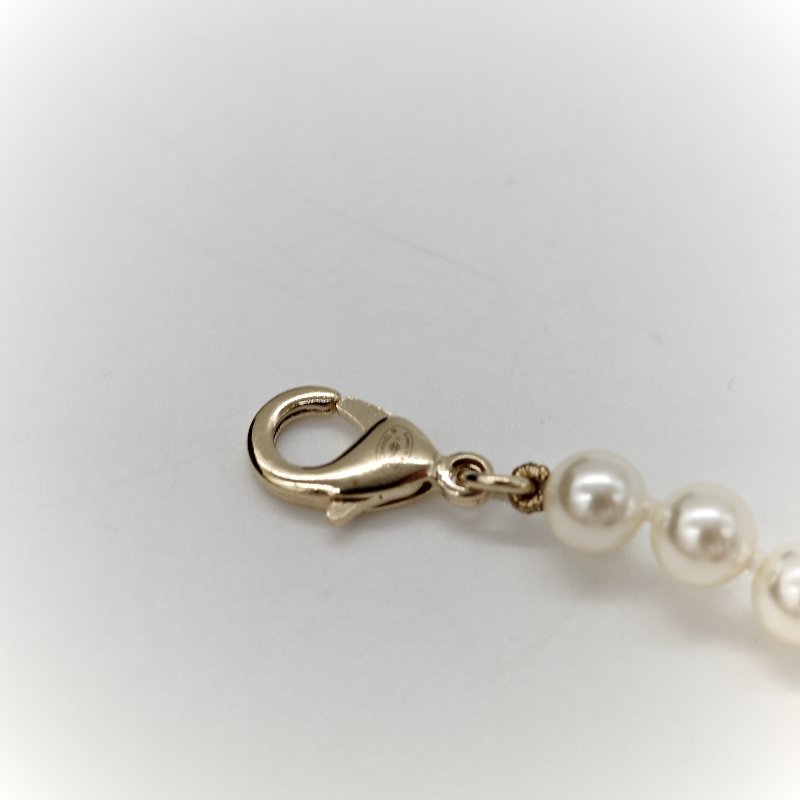 Chanel 香奈兒 珍珠 雙C 短鍊 項鍊 100週年-16