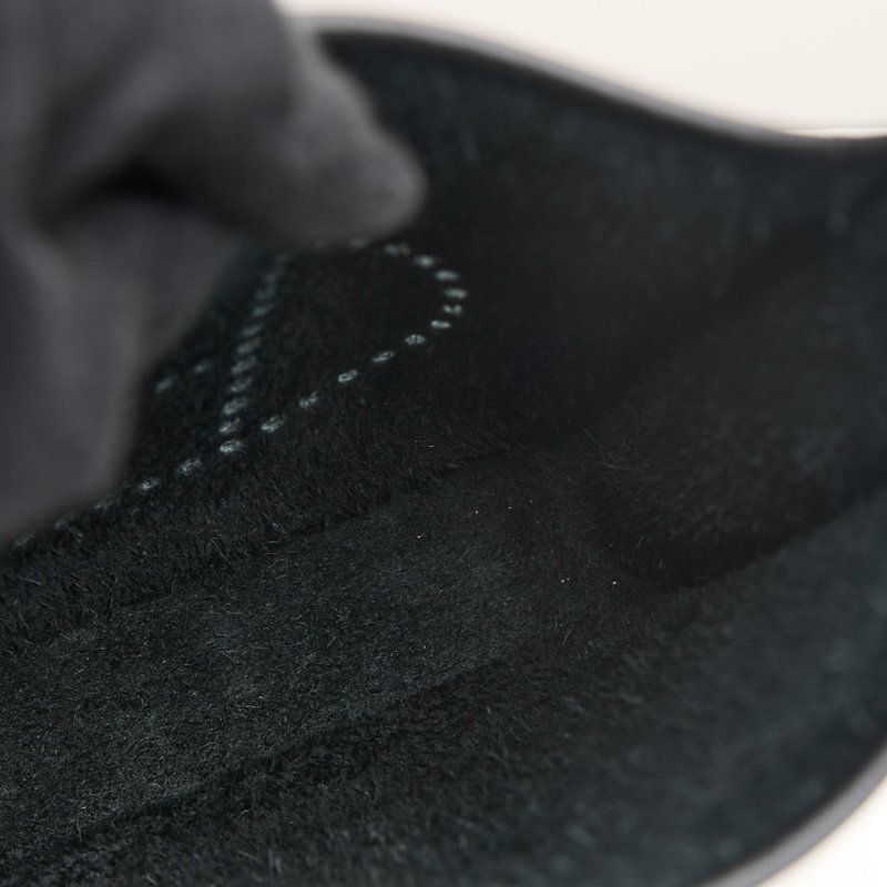 二手Hermès mini evelyne黑金-15