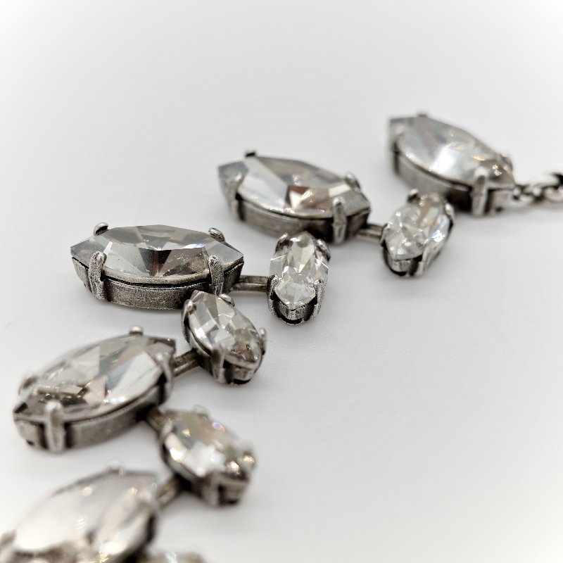 Dior 復古銀色 項鍊 Jadior 字母-6