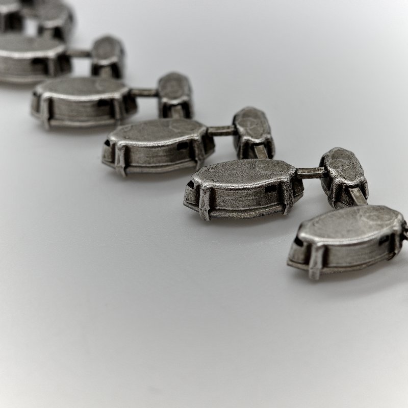 Dior 復古銀色 項鍊 Jadior 字母-15