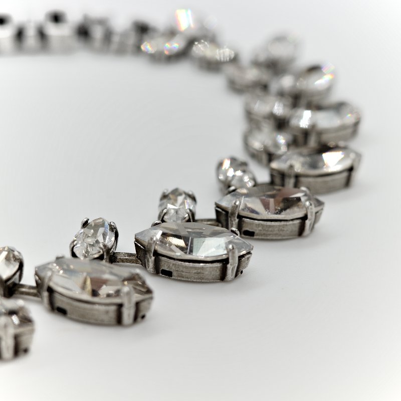 Dior 復古銀色 項鍊 Jadior 字母-16