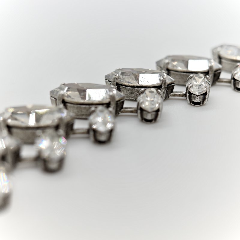 Dior 復古銀色 項鍊 Jadior 字母-17