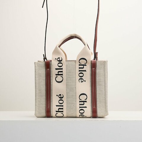 Chloé Woody tote 小號棕