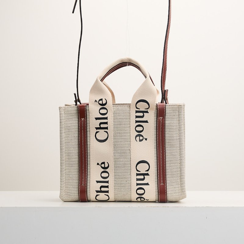 Chloé Woody tote 小號棕-0