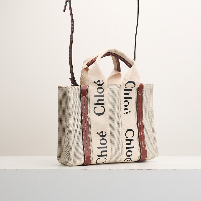 Chloé Woody tote 小號棕-1