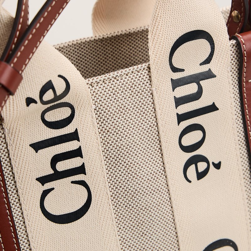 Chloé Woody tote 小號棕-10