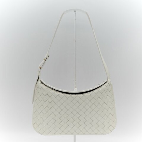 BOTTEGA VENETA 寶緹嘉 光澤感小牛皮編織 立體 翻蓋包肩背包 腋下包