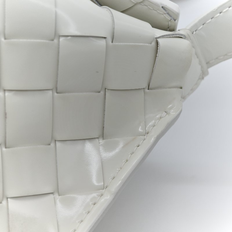 BOTTEGA VENETA 寶緹嘉 光澤感小牛皮編織 立體 翻蓋包肩背包 腋下包-8