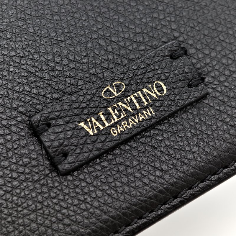 Valentino 范倫鐵諾 黑色牛皮斜挎包 豆腐包-15