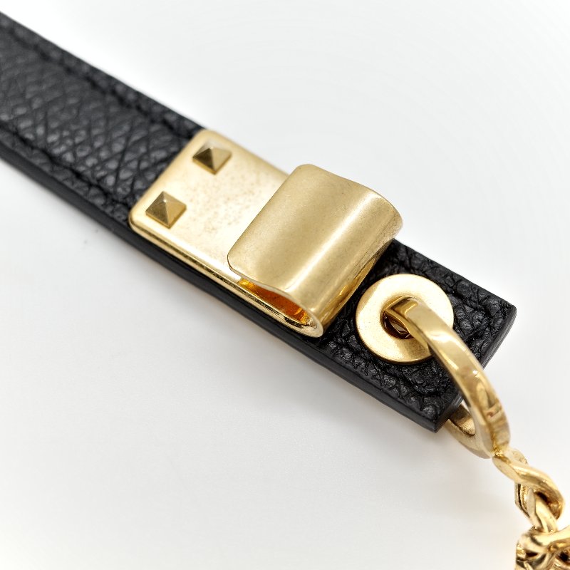 Valentino 范倫鐵諾 黑色牛皮斜挎包 豆腐包-16