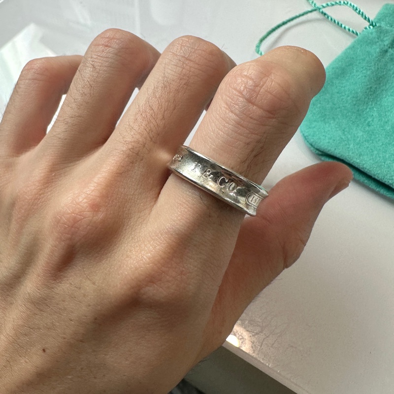 Tiffany & co. 1837 經典 寬版 戒指-9